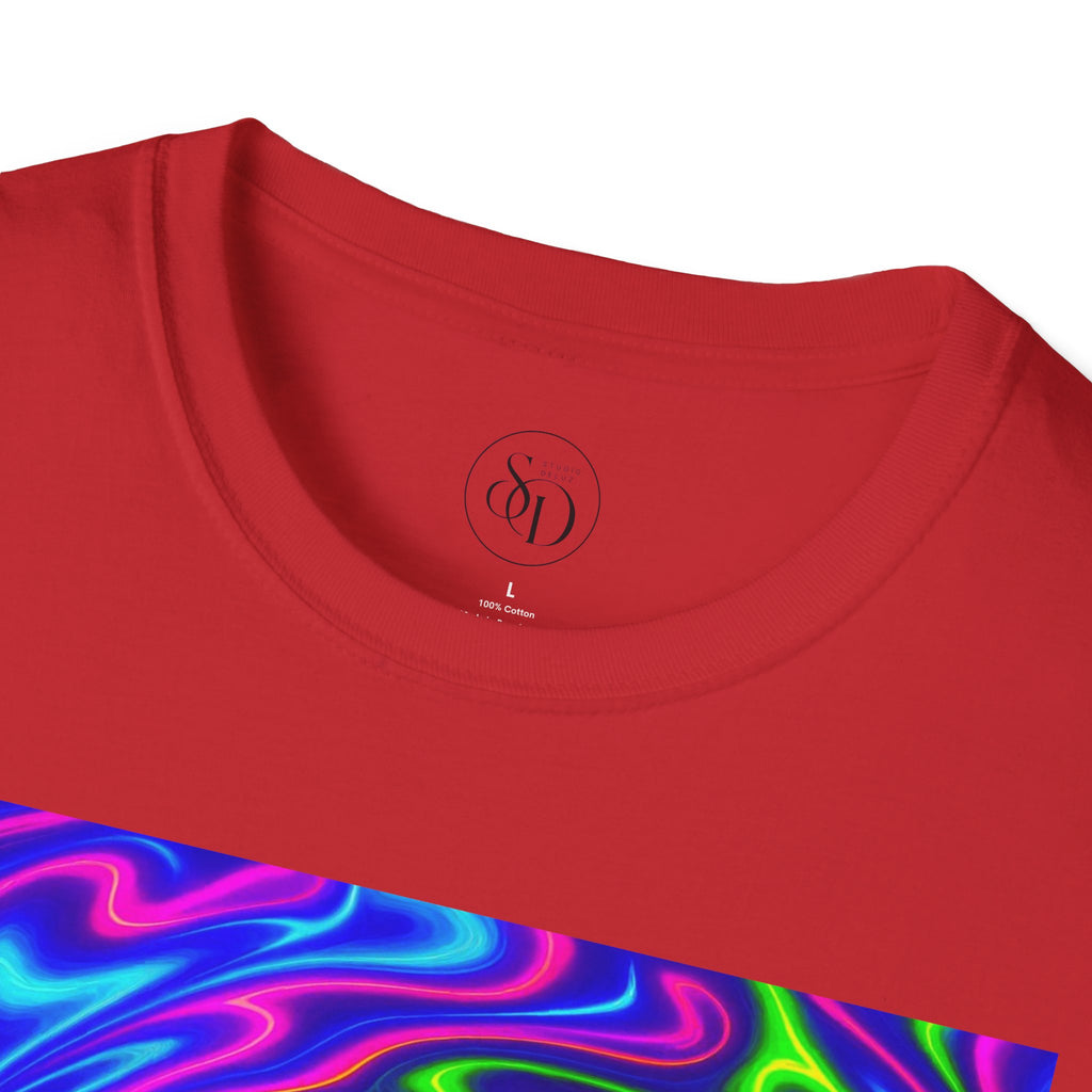 Psychedelic Swirl T-Shirt | Neon Trippy Vortex Tee