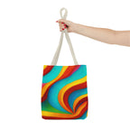 Colorful Swirl Tote Bag | Abstract Rainbow Shopping Bag | Reusable
