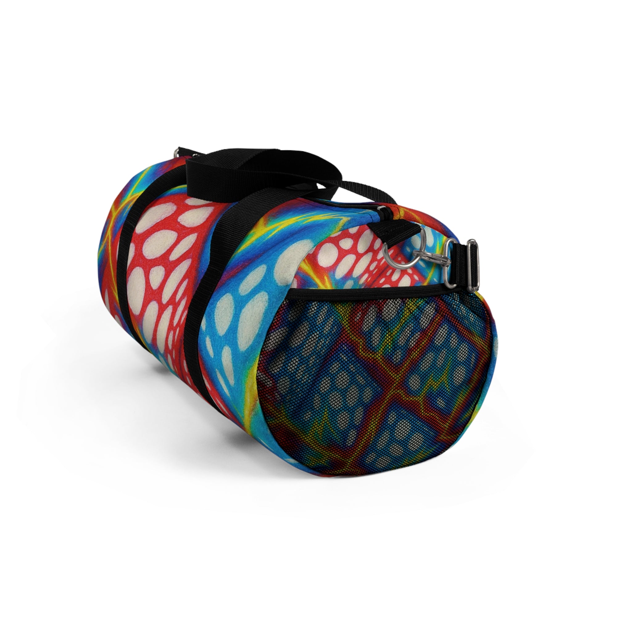 Colorful Dice Pattern Duffel Bag | Vibrant Gym, Travel Bag | Boho Sports Tote | Gaming Gift | Unique Weekend Luggage for Gamers, Adventurers