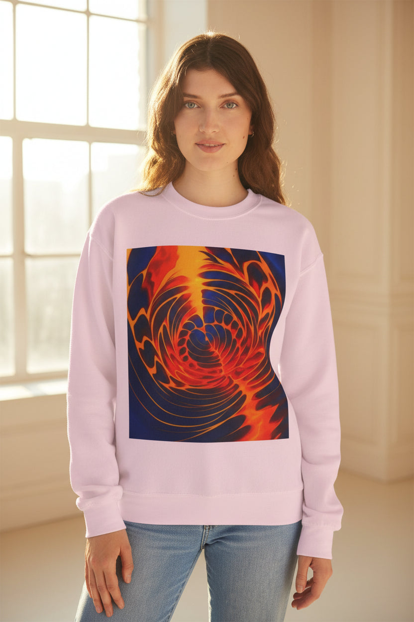 Colorful Swirl Sweatshirt | Unisex Graphic Crewneck
