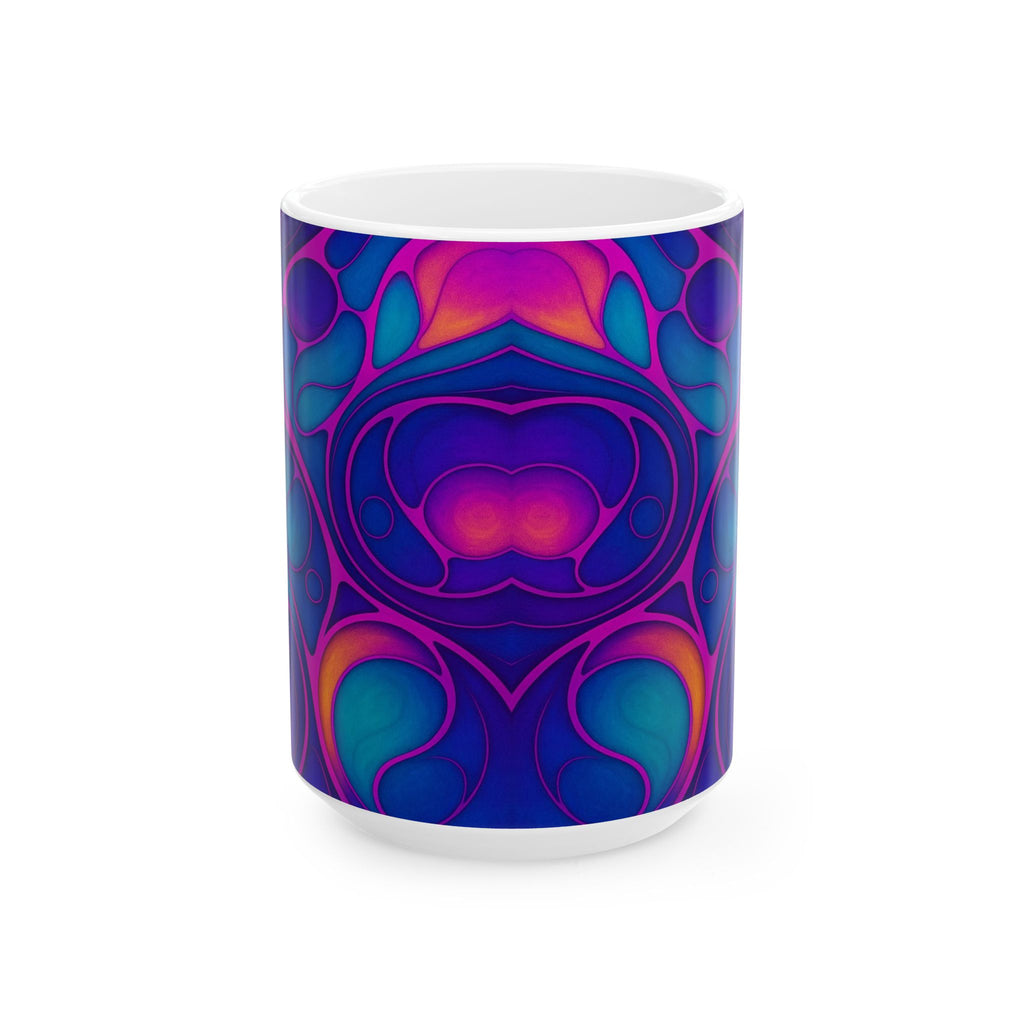Fluid Art Mug | Ceramic Coffee Cup | Modern Artistic Drinkware