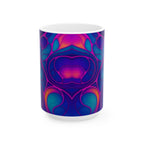 Fluid Art Mug | Ceramic Coffee Cup | Modern Artistic Drinkware