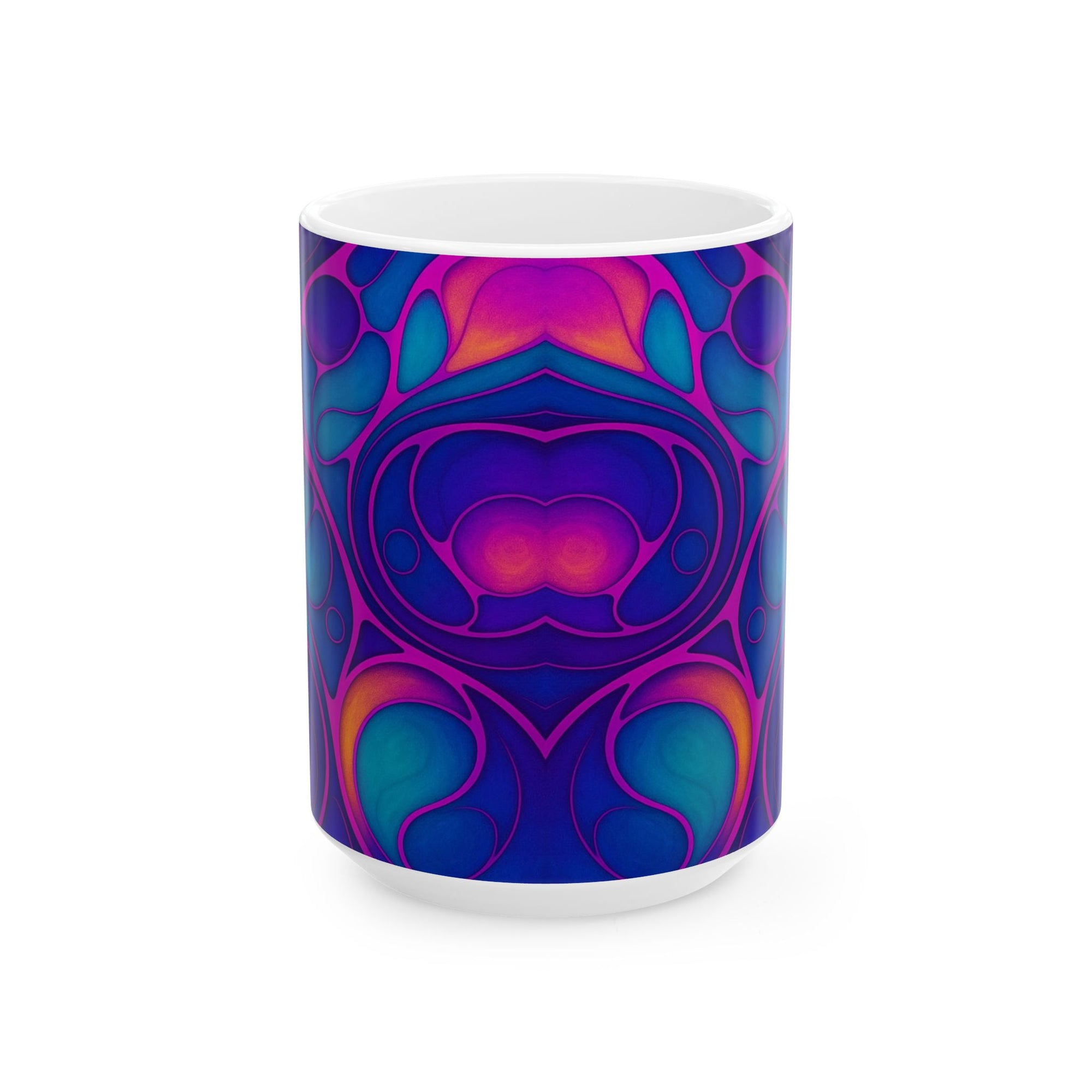 Fluid Art Mug | Ceramic Coffee Cup | Modern Artistic Drinkware