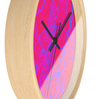Hot Pink Wall Clock | Modern Silent Clock | Bold Home Decor