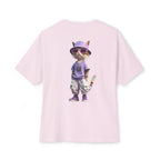 Cat Streetwear Tee — Cool Cat Graphic Oversized Boxy T‑Shirt