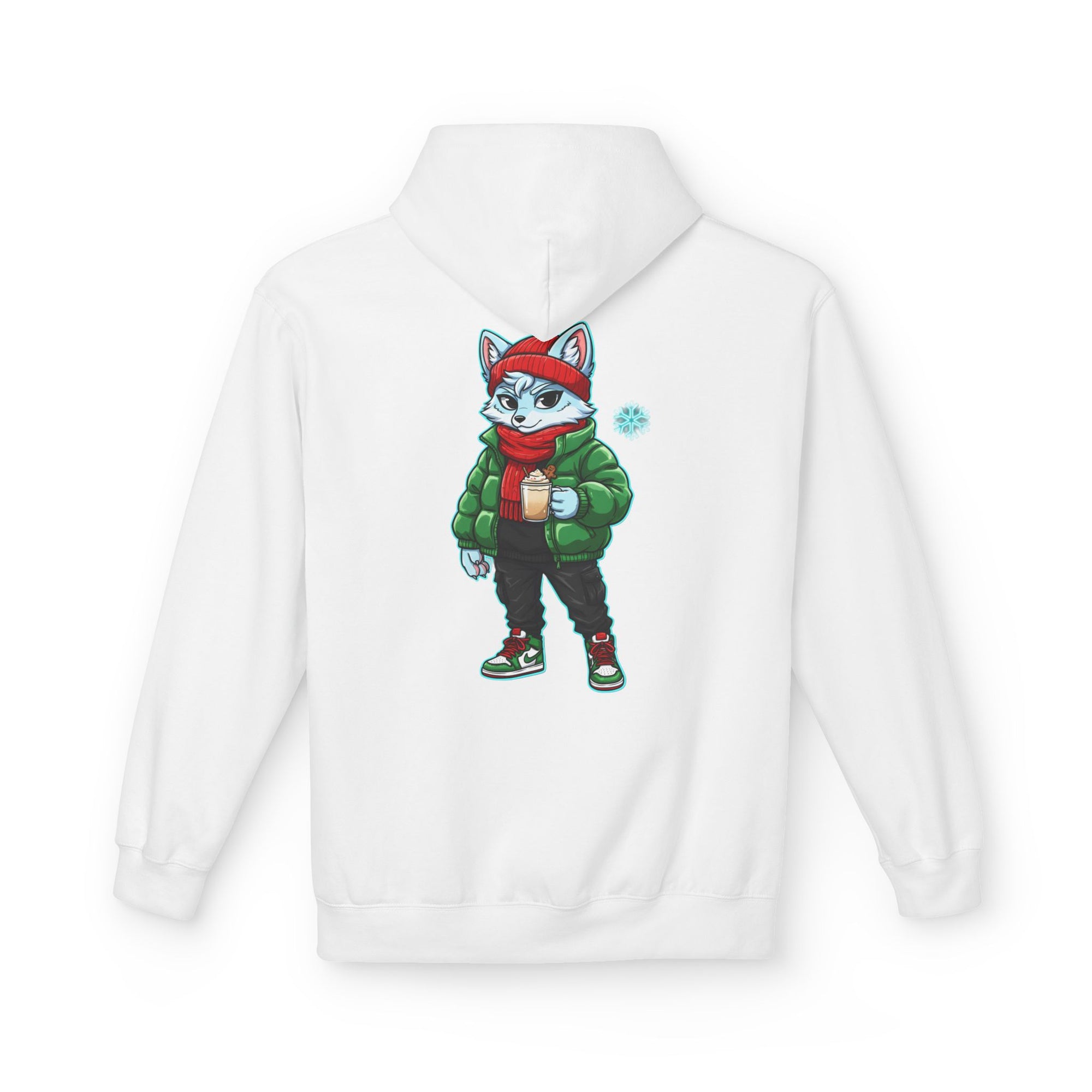Cool Fox Character Hoodie | Cool Cyber Wolf Christmas Hoodie | Unique Gamer Gift