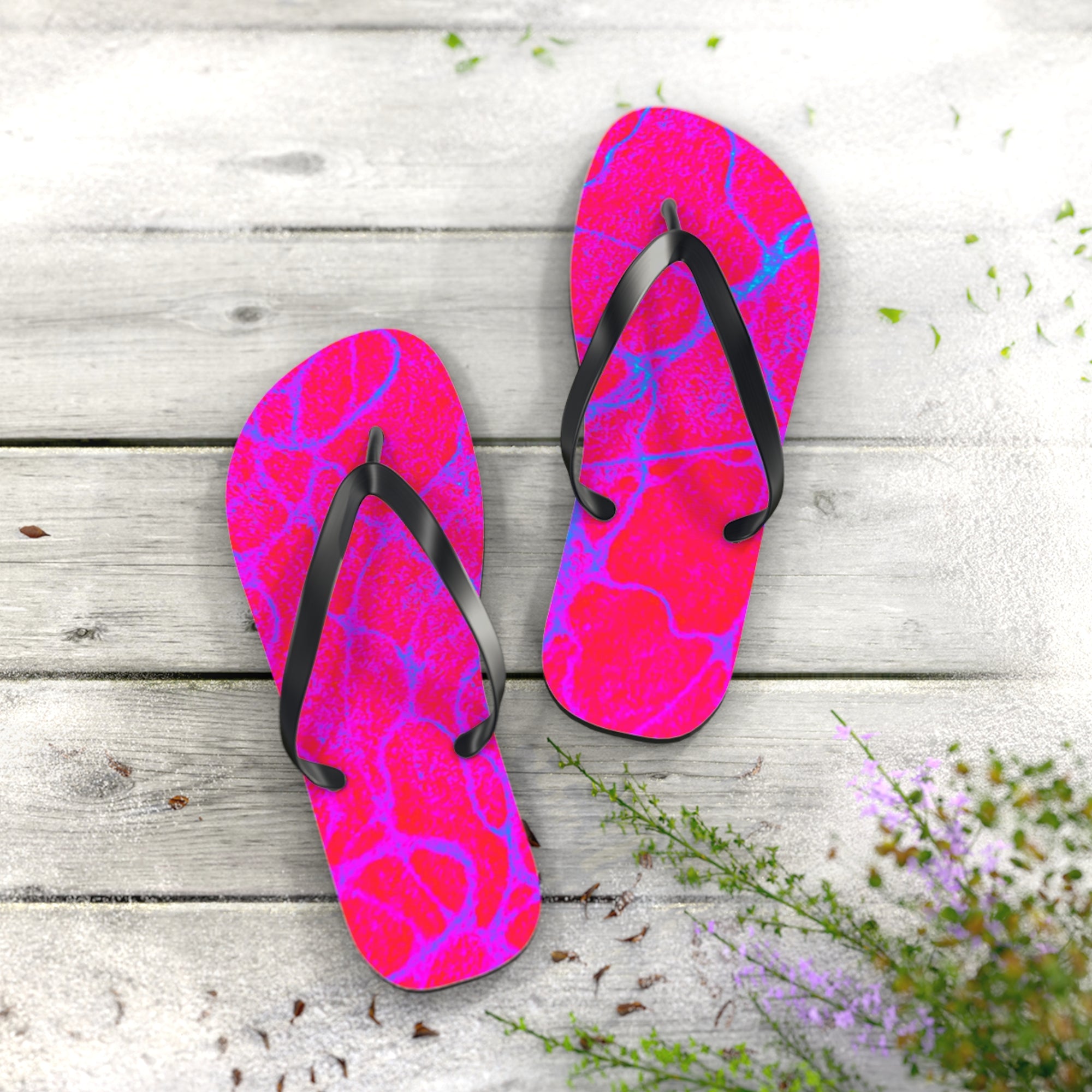 Vibrant Beach Flip Flops | Colorful Summer Sandals