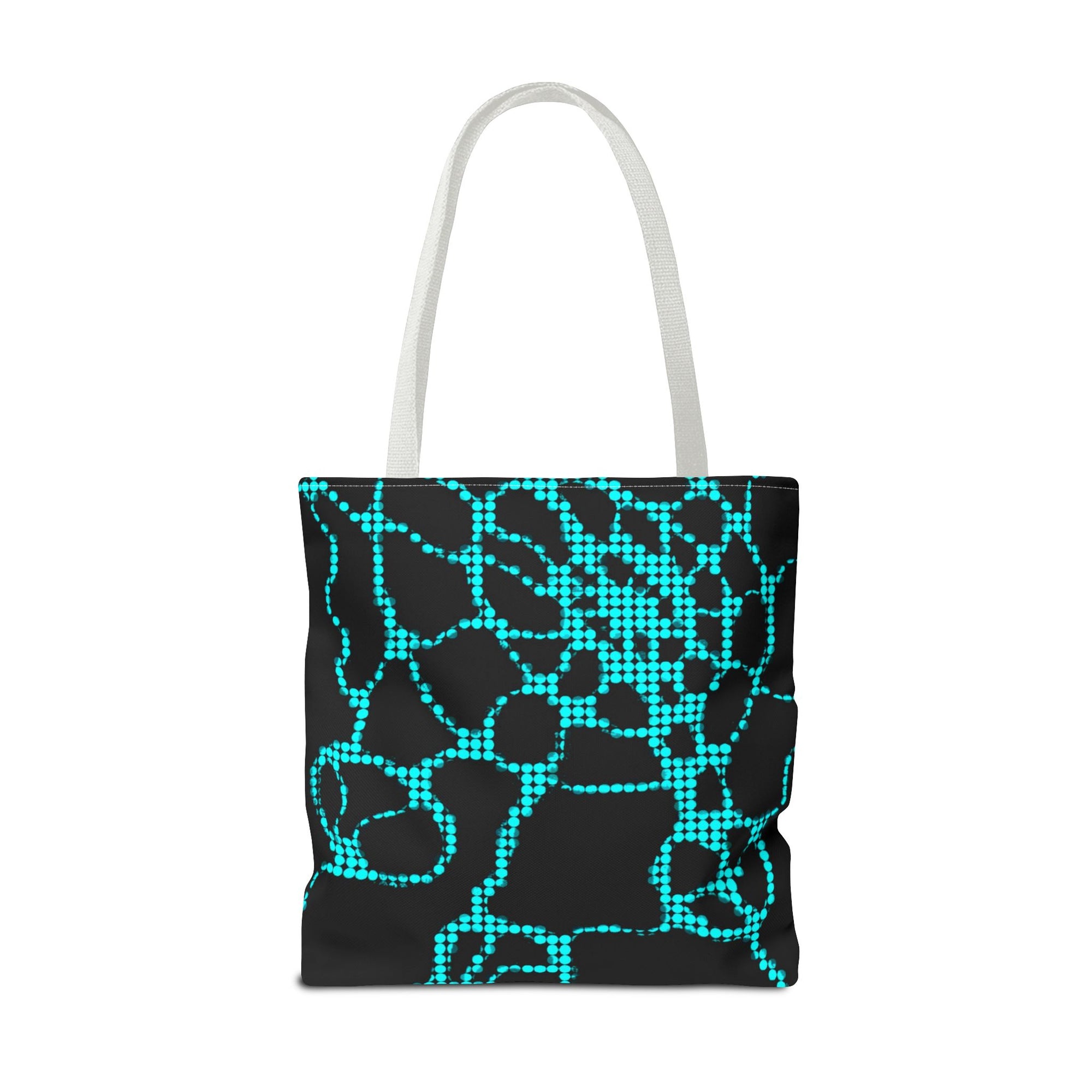 Modern Abstract Tote Bag | Blue Pattern Everyday Shopper