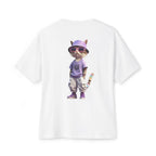 Cat Streetwear Tee — Cool Cat Graphic Oversized Boxy T‑Shirt