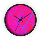 Hot Pink Wall Clock | Modern Silent Clock | Bold Home Decor