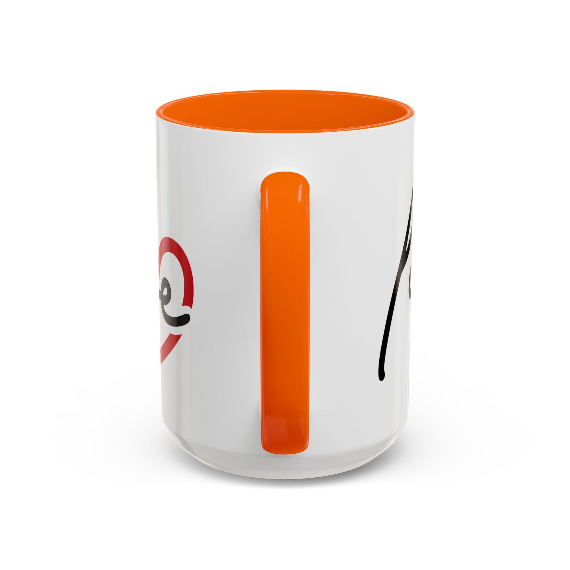 Romantic Love Mug | Heart Script Coffee Cup