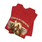 Christian Warrior T-Shirt | God Is My Strength & Protection | Faith Shirt