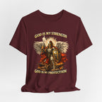 Christian Warrior T-Shirt | God Is My Strength & Protection | Faith Shirt