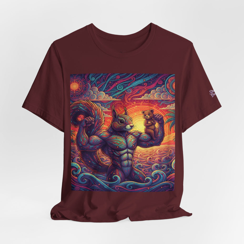 Muscular Squirrel T-Shirt | Funny Fantasy Animal Tee