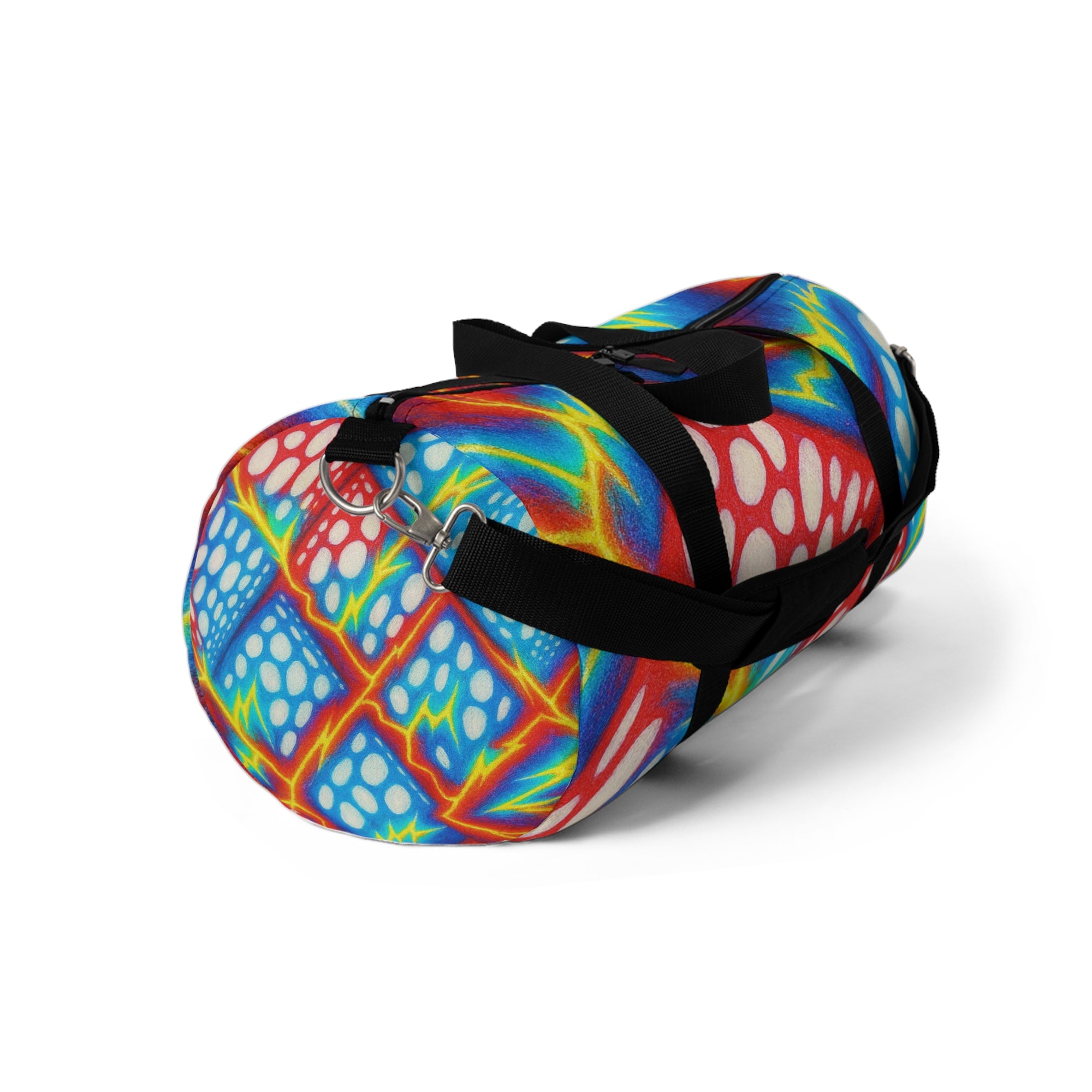 Colorful Dice Pattern Duffel Bag | Vibrant Gym, Travel Bag | Boho Sports Tote | Gaming Gift | Unique Weekend Luggage for Gamers, Adventurers