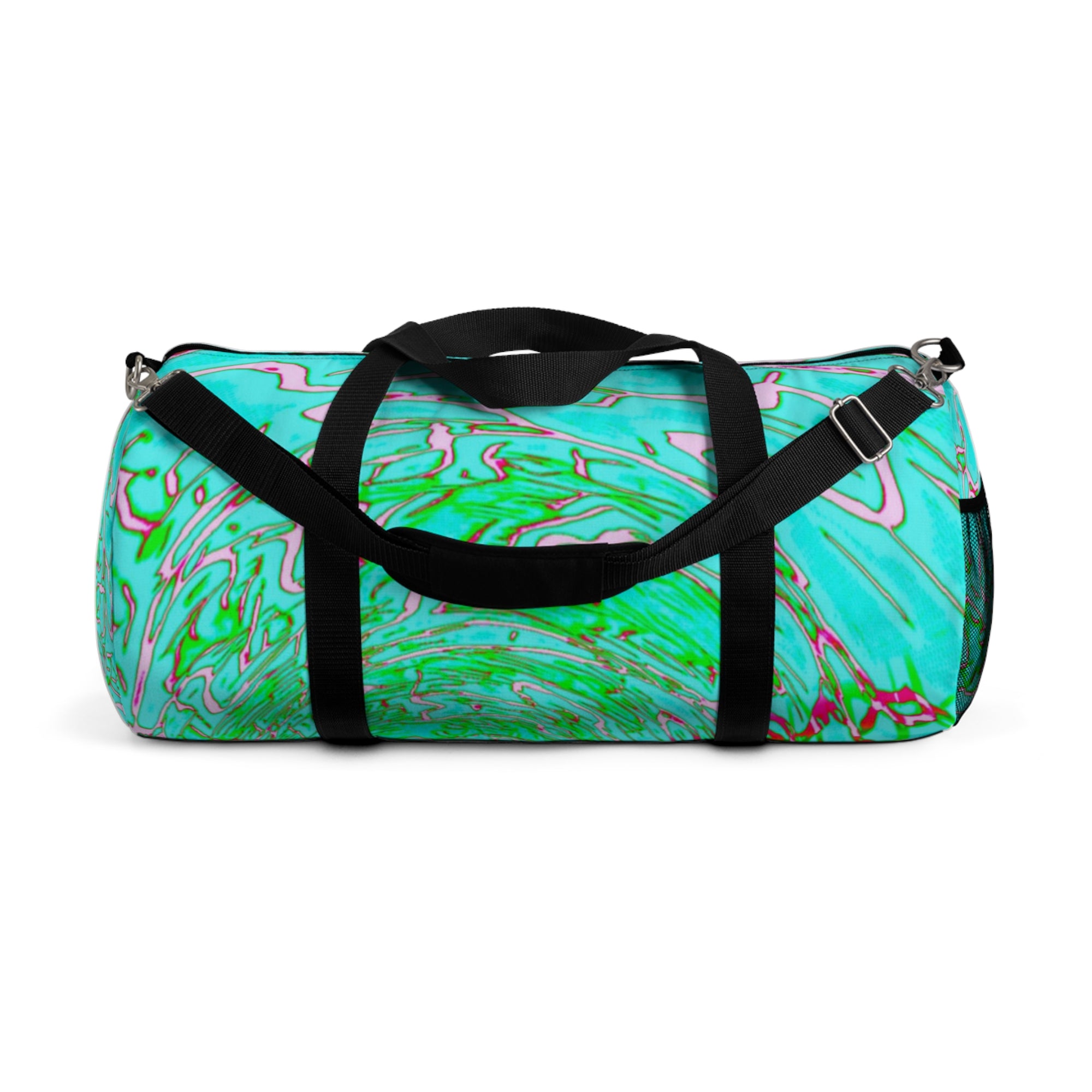 Green Swirl Duffel Bag | Minimal Gym & Travel Bag