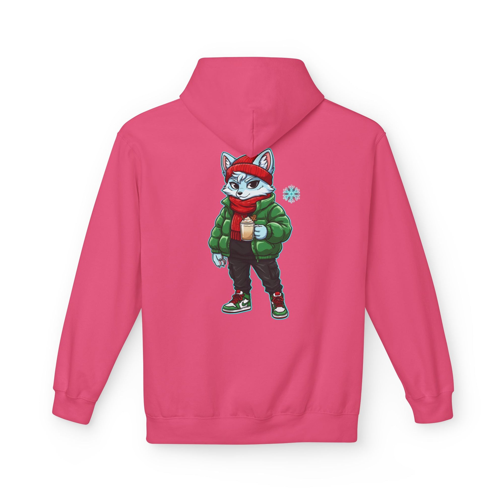 Cool Fox Character Hoodie | Cool Cyber Wolf Christmas Hoodie | Unique Gamer Gift