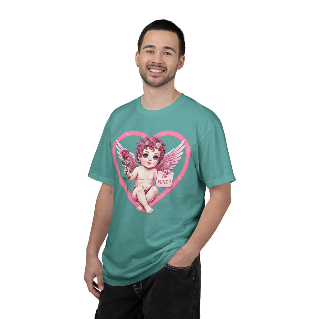 Cherub Graphic T-Shirt | Pink Cupid Heart Art Unisex Cotton Tee