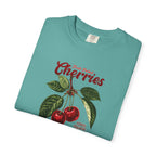 Cherry Vintage Tee — "Fresh Picked Cherries: Sweet & Juicy" Graphic T-Shirt