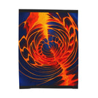 Abstract Spiral Plush Blanket | Cozy Velveteen Throw | Modern Home Decor