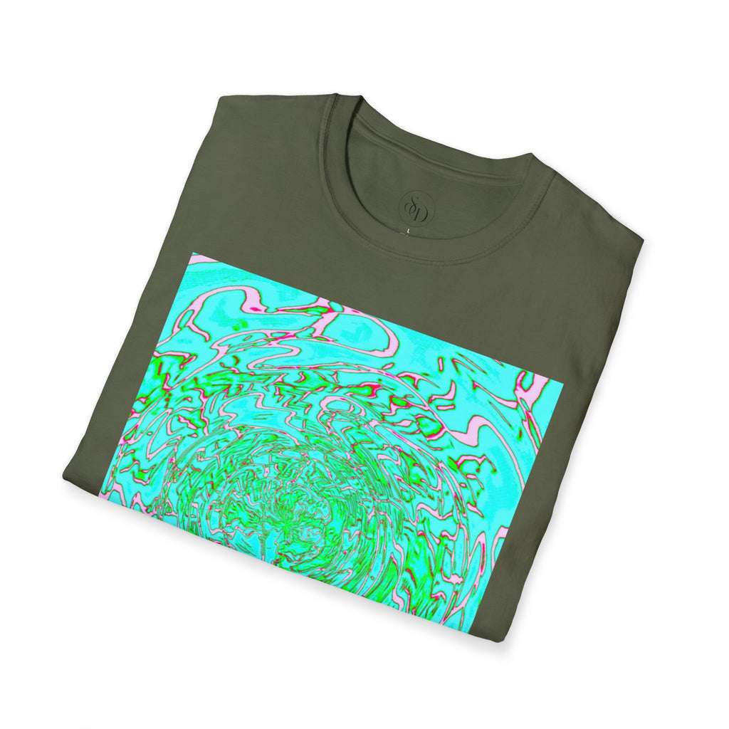 Green Abstract Neuro-Art T-Shirt | Soft Unisex Cotton Tee