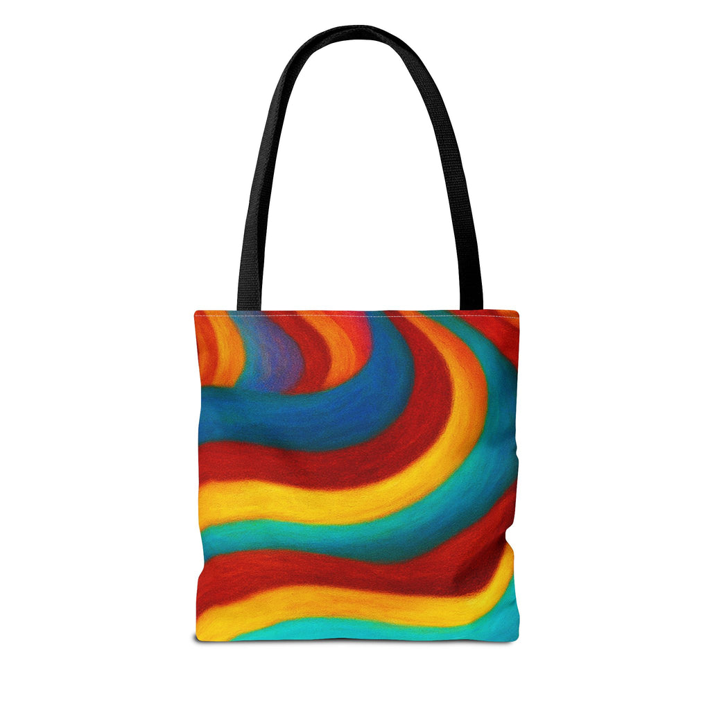 Colorful Swirl Tote Bag | Abstract Rainbow Shopping Bag | Reusable