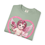 Cherub Graphic T-Shirt | Pink Cupid Heart Art Unisex Cotton Tee