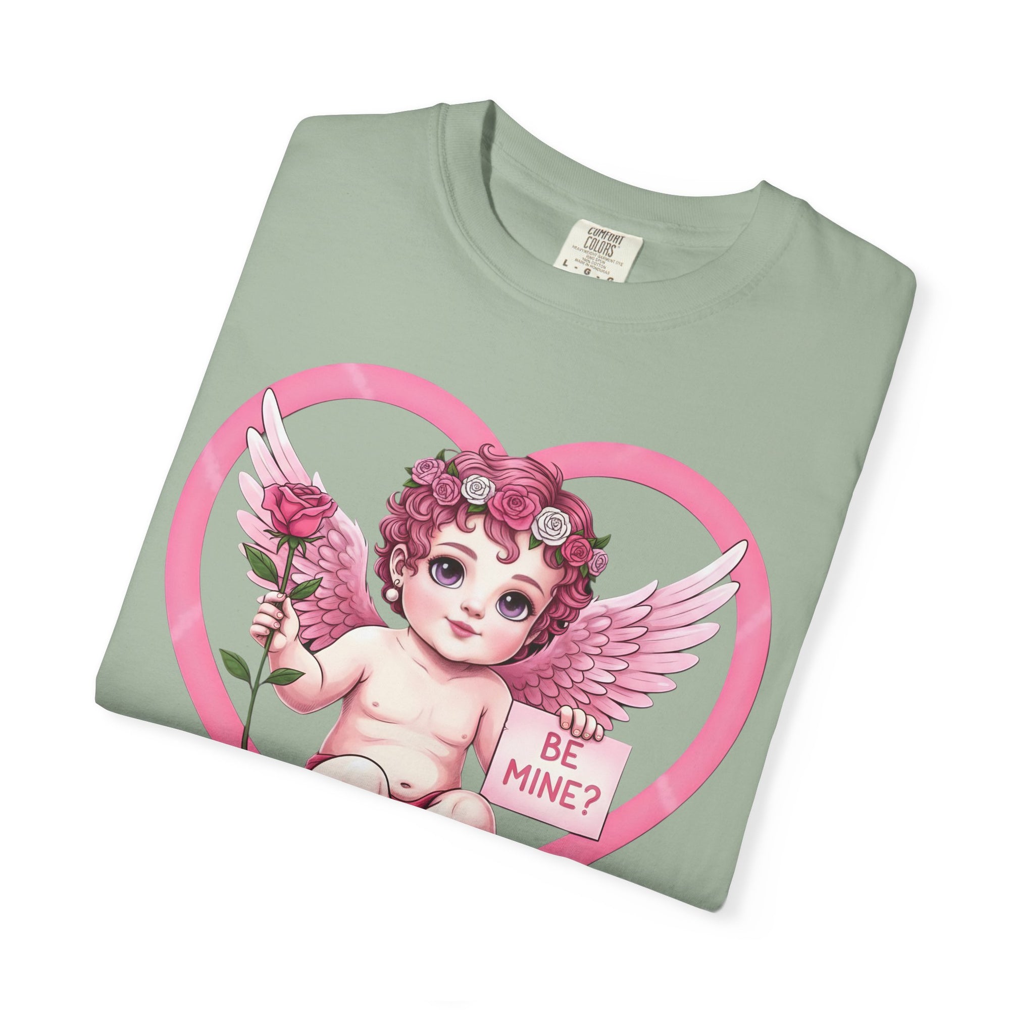 Cherub Graphic T-Shirt | Pink Cupid Heart Art Unisex Cotton Tee