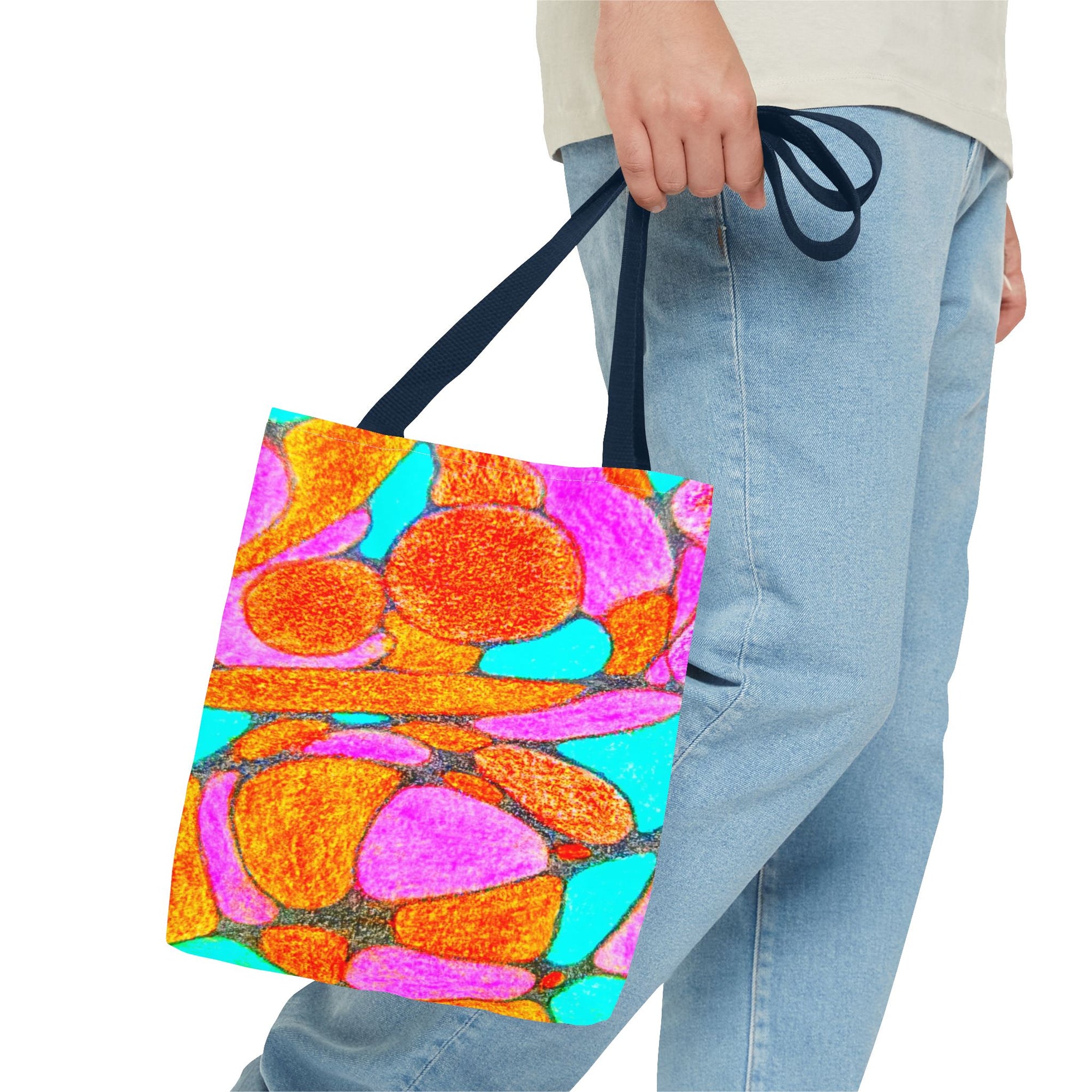 Vibrant Abstract Tote Bag - Art-Inspired, Shopping, Travel, Colorful Statement Accessory | Eco-Friendly Gift for Creative Souls