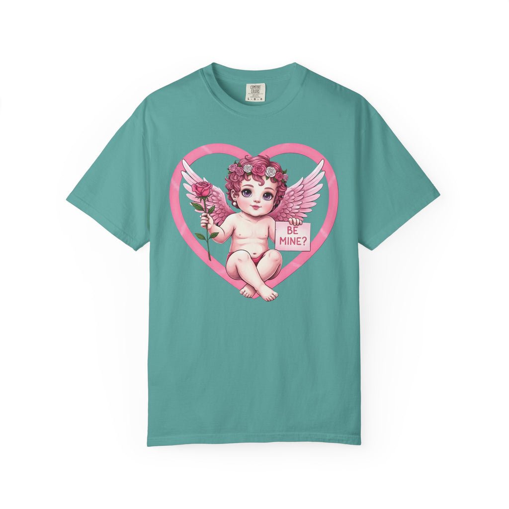 Cherub Graphic T-Shirt | Pink Cupid Heart Art Unisex Cotton Tee