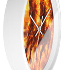 Fiery Horse Wall Clock | Flaming Stallion Sunset Decor