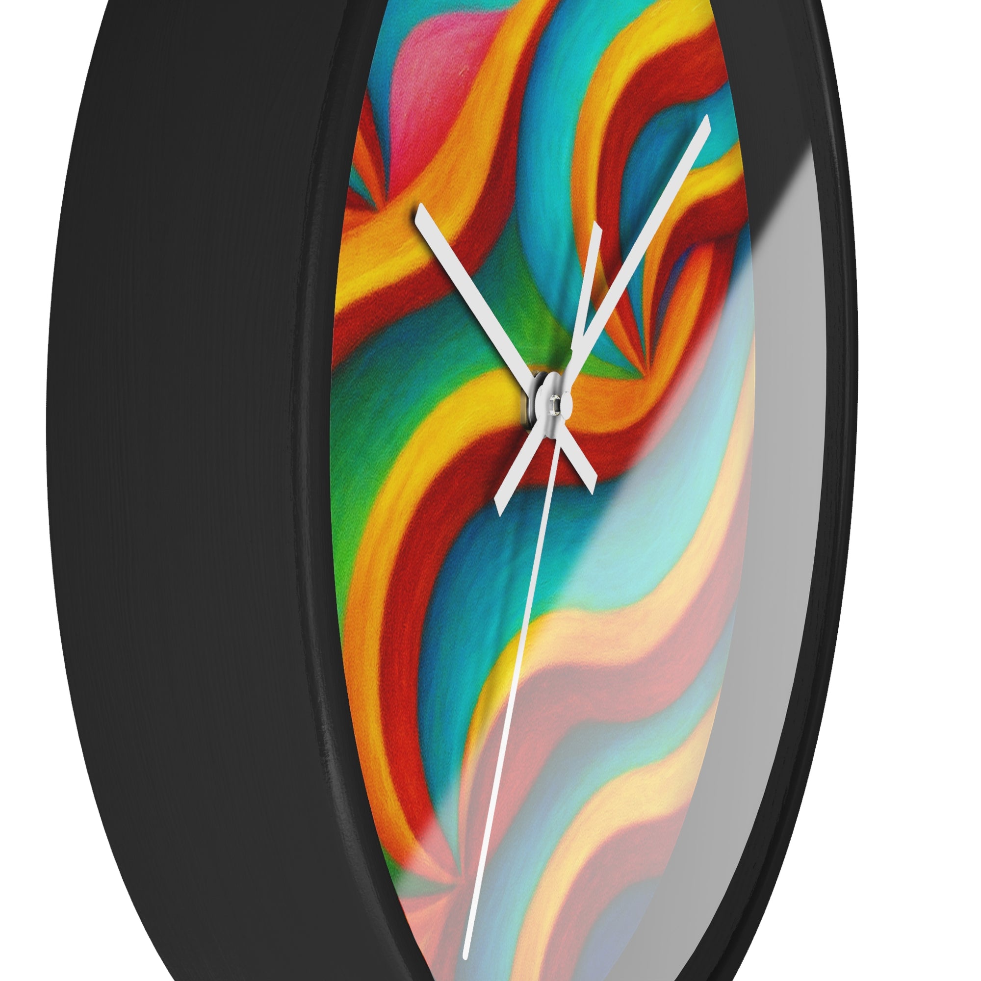 Colorful Wall Clock | Modern Rainbow Clock | Silent Home Decor