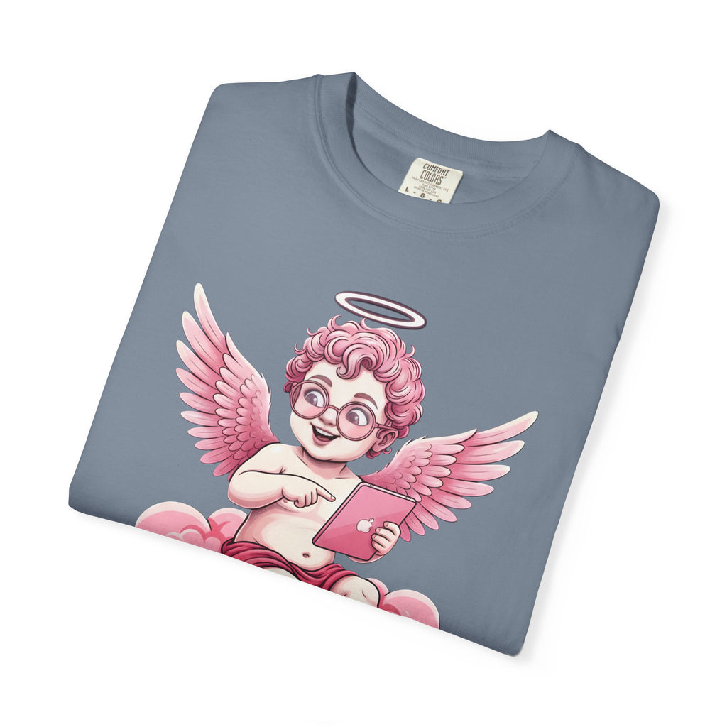 Pink Cherub Graphic T-Shirt | Vintage Cupid Art, Unisex Cotton Tee
