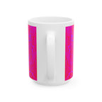 Pink Abstract Mug | Ceramic Coffee Cup | Modern Aesthetic Gift