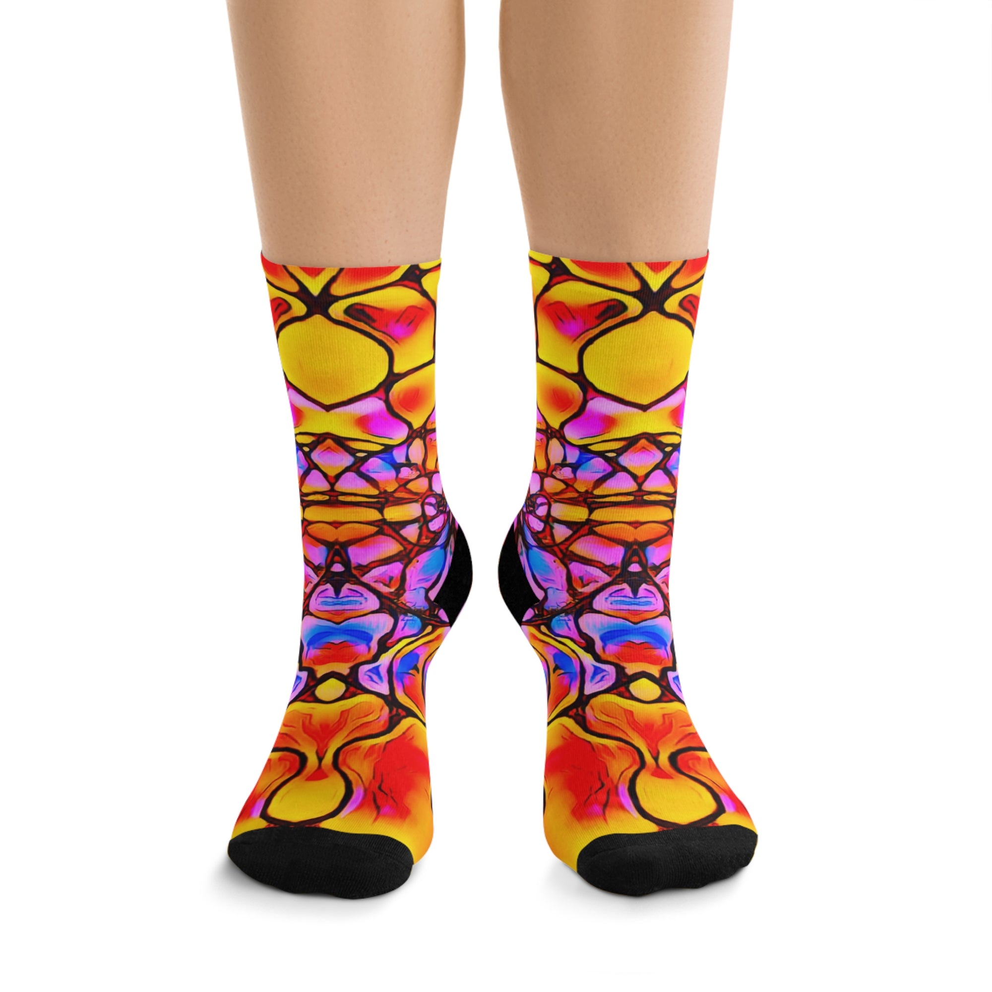 Vibrant Recycled Patterned Socks | Colorful Eco-Friendly Style