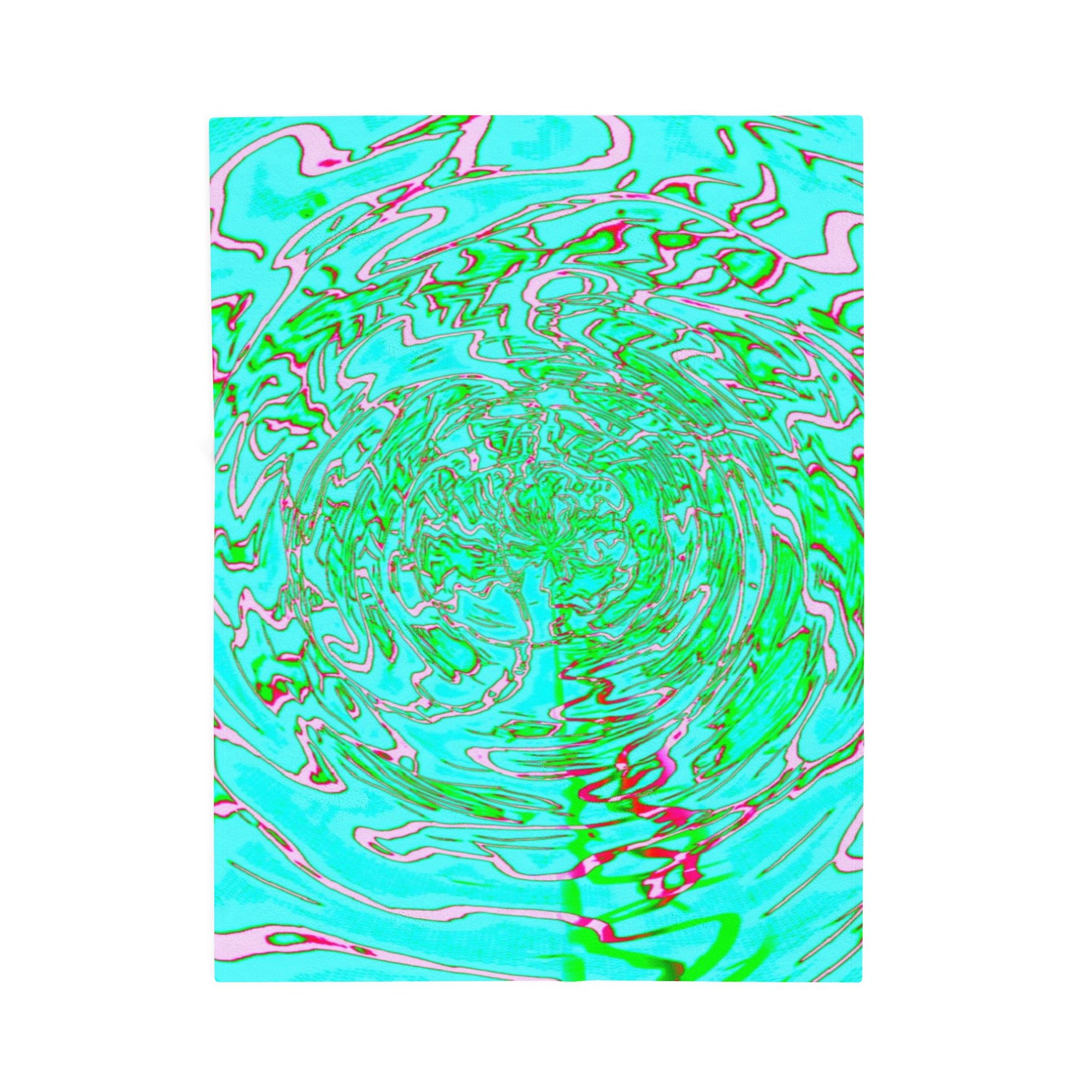 Vibrant Watercolor Velveteen Plush Blanket Cozy Statement Throw Unique Colorful Home Decor Warm Gift for Any Occasion or Season