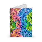 Rainbow Mosaic Abstract Notebook | Colorful Aesthetic Spiral Journal