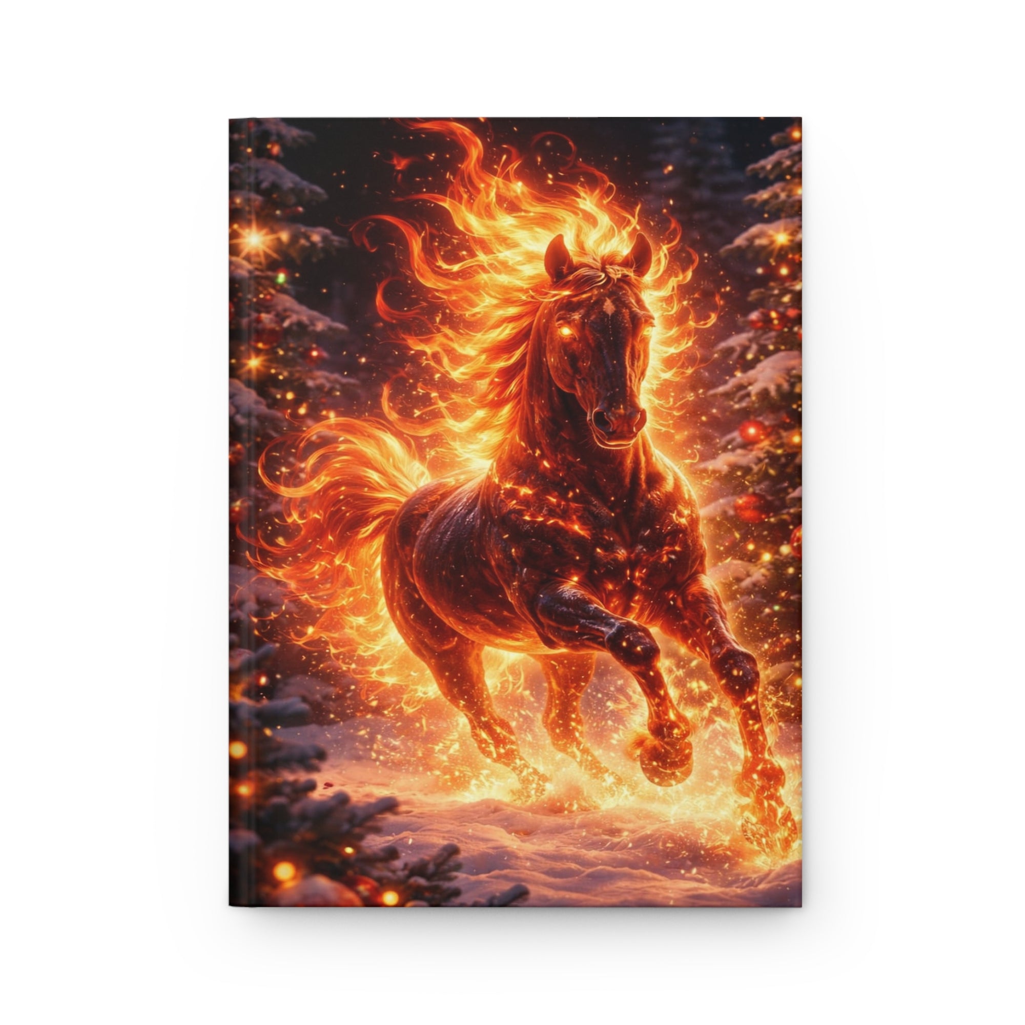 Fire Horse Notebook | Fantasy Flame Journal Hardcover