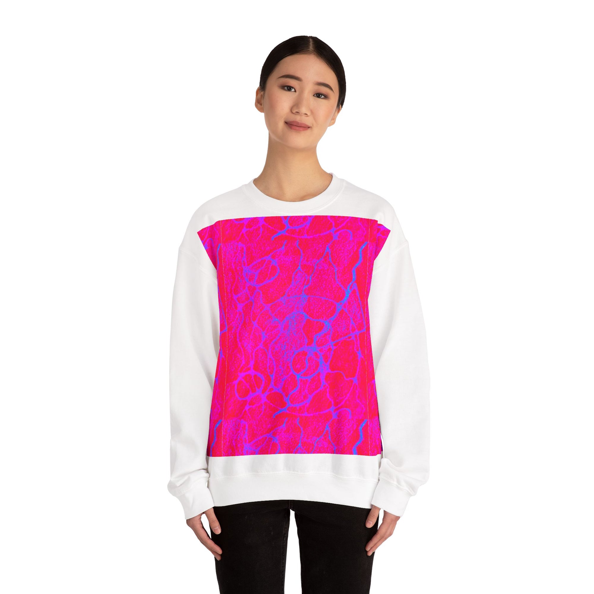 Vibrant Abstract Crewneck Sweatshirt | Cozy Unisex Pullover