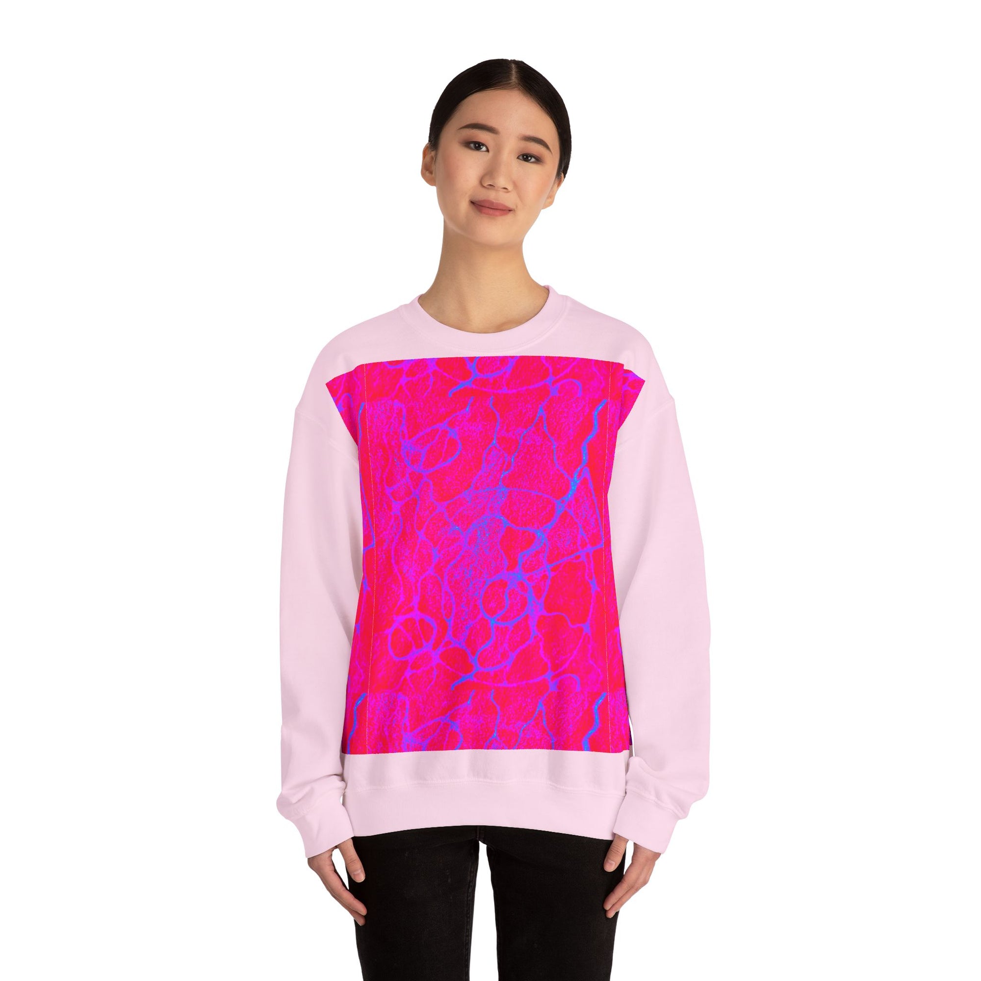 Vibrant Abstract Crewneck Sweatshirt | Cozy Unisex Pullover
