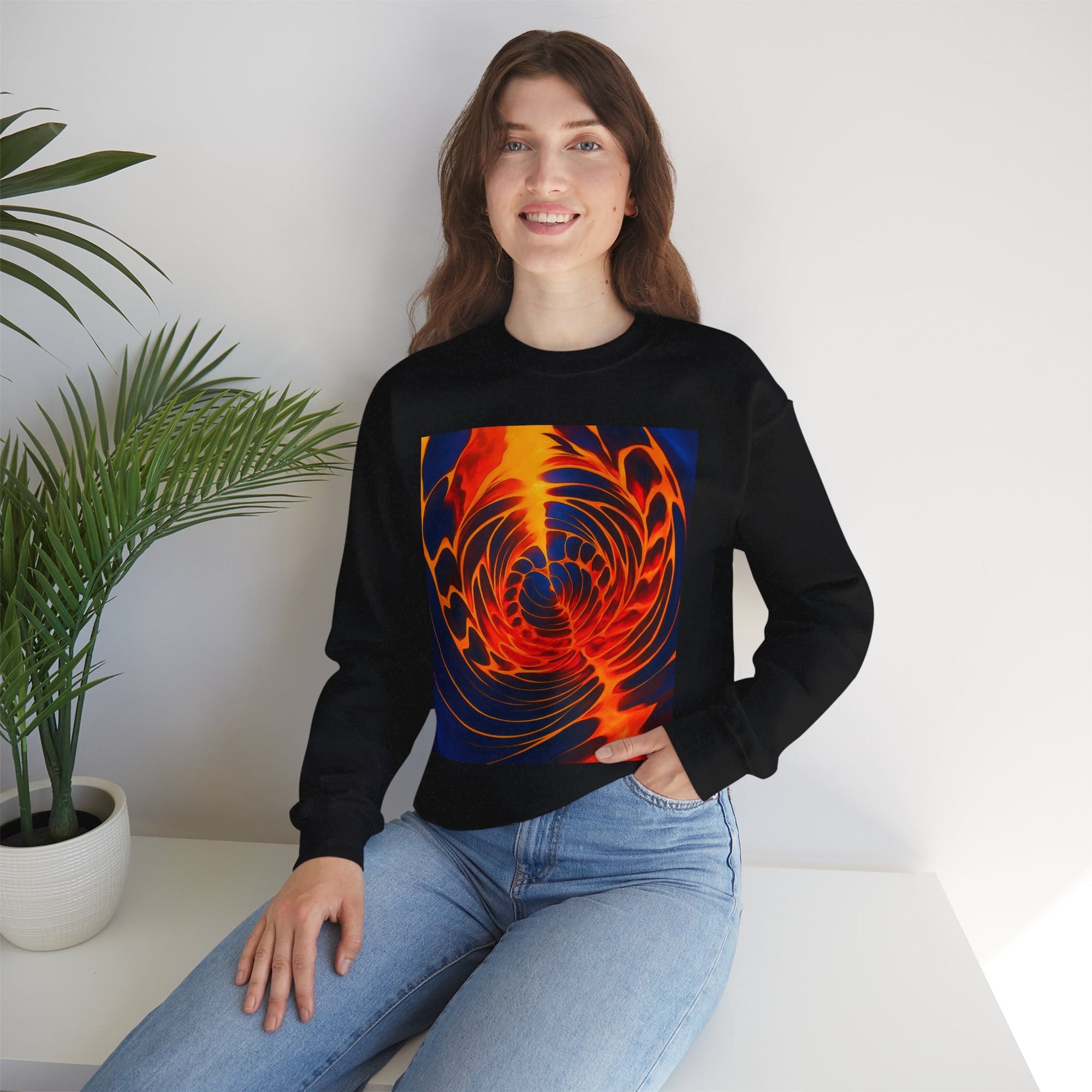 Colorful Swirl Sweatshirt | Unisex Graphic Crewneck