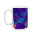 Fluid Art Mug | Ceramic Coffee Cup | Modern Artistic Drinkware