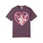 Cherub Graphic T-Shirt | Pink Cupid Heart Art Unisex Cotton Tee