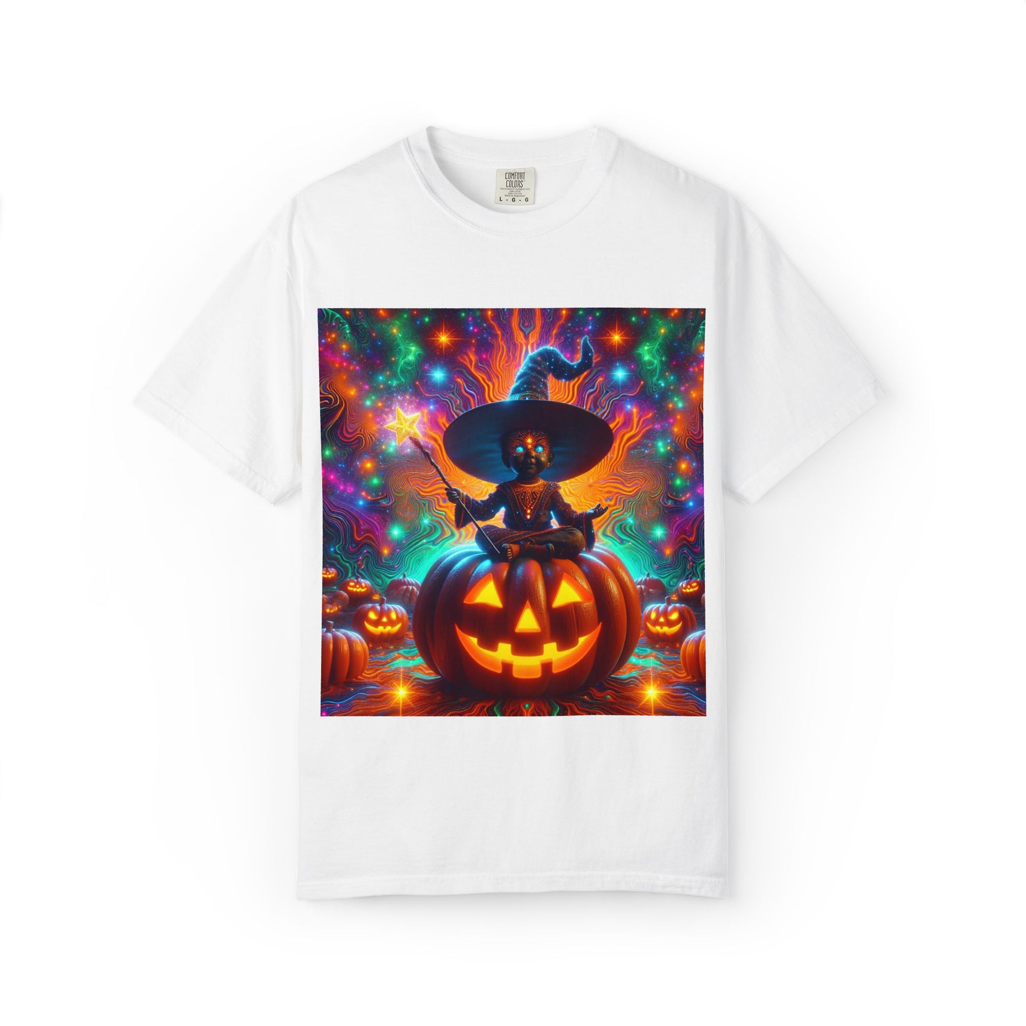Vibrant Halloween Witch T-shirt, Unisex Casual Tee for Fall, Trick or Treat Gift, Spooky Party Wear, Witchy Style Clothing