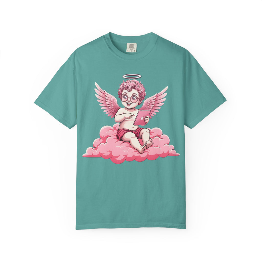 Pink Cherub Graphic T-Shirt | Vintage Cupid Art, Unisex Cotton Tee