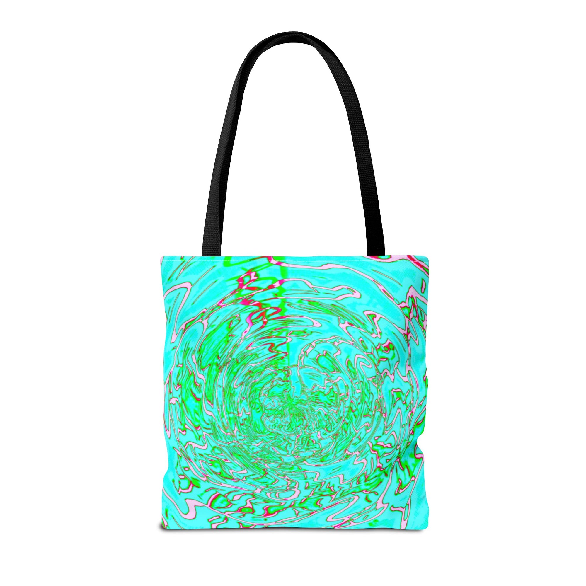 Ocean Swirl Tote Bag | Turquoise Abstract Beach Shopper