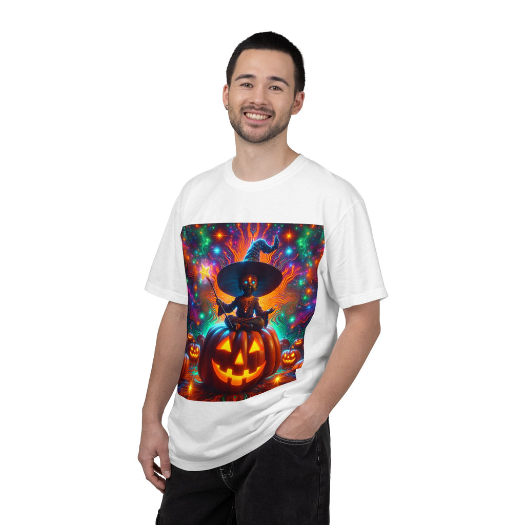 Vibrant Halloween Witch T-shirt, Unisex Casual Tee for Fall, Trick or Treat Gift, Spooky Party Wear, Witchy Style Clothing