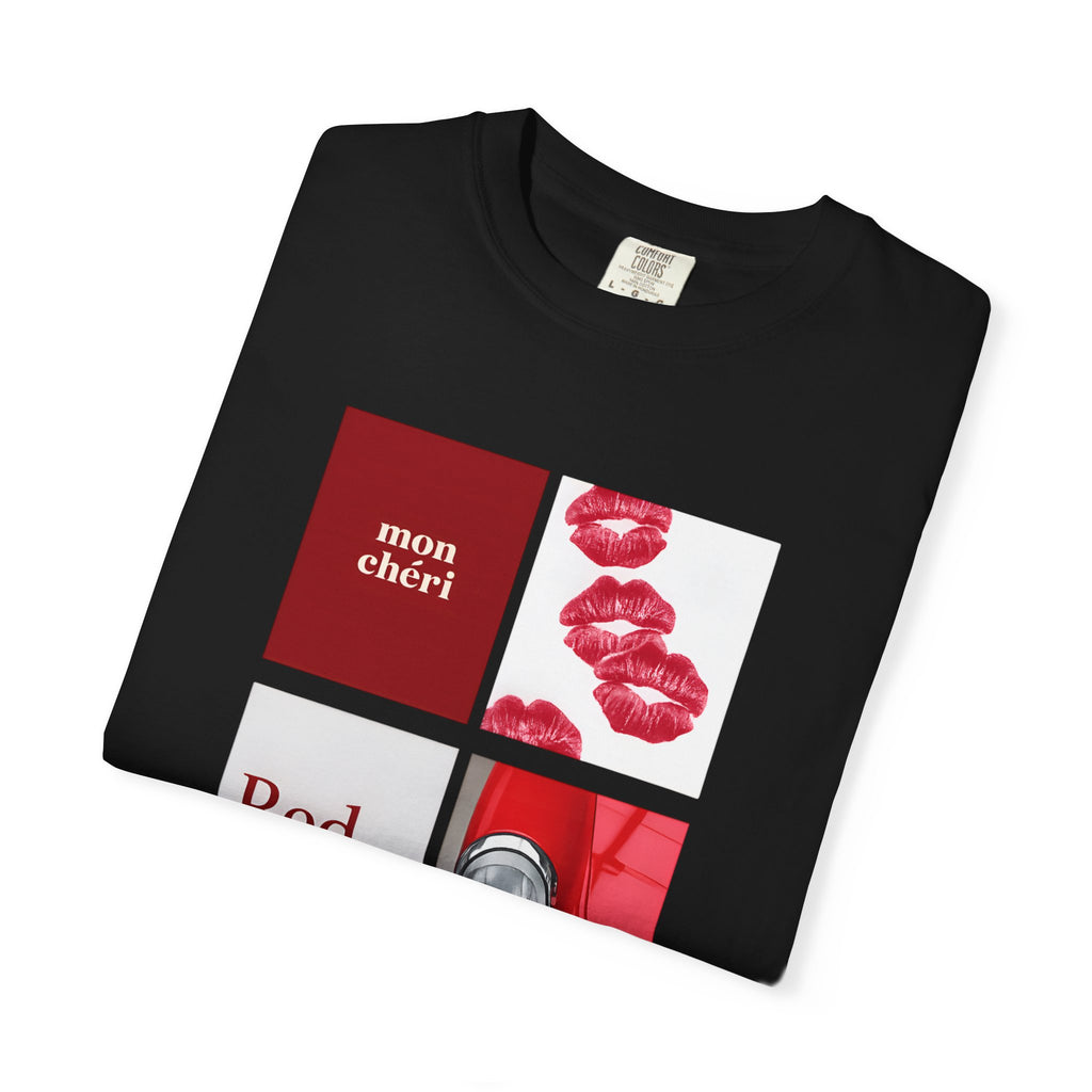Cotton T-Shirt | Mon Chéri Aesthetic Kiss, Car Print