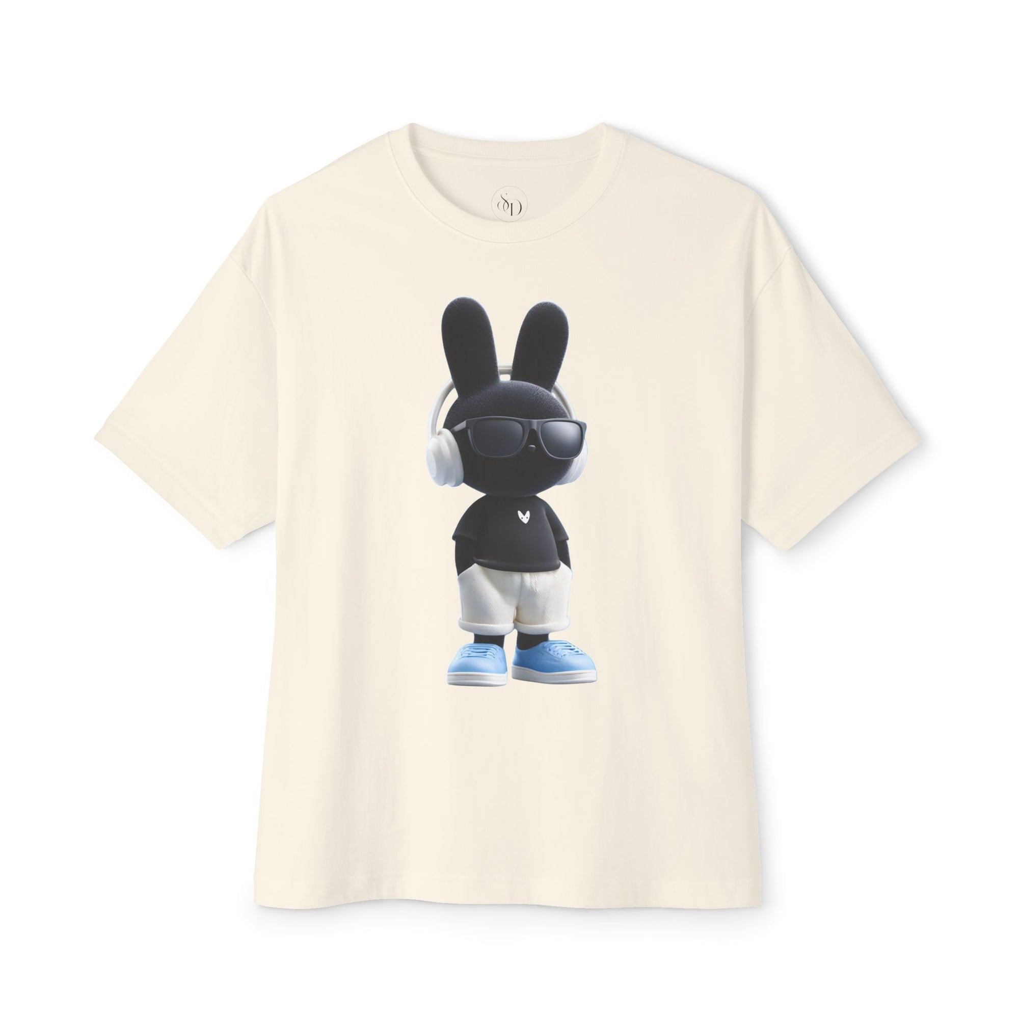 Oversized | Cool Bunny DJ tee | Graphic T-Shirt featuring Bunny with Headphones