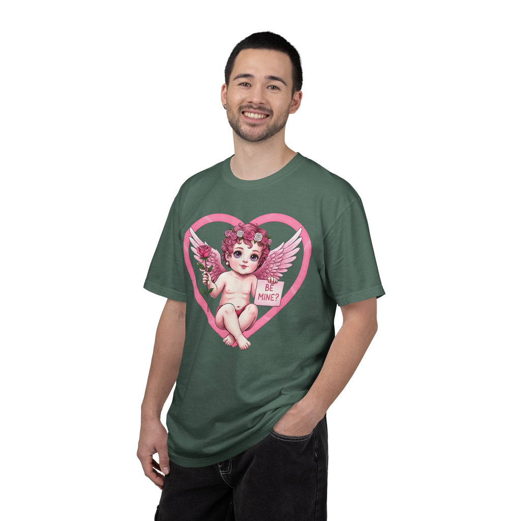 Cherub Graphic T-Shirt | Pink Cupid Heart Art Unisex Cotton Tee